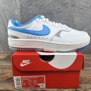 Nike Gamma Force Low Sz 6 Womens University Blue White Sneakers